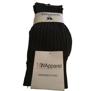 10 W Apparel Dress Socks Men's Size 10/13 Classic Black 3 pair Shoe Size 10-13